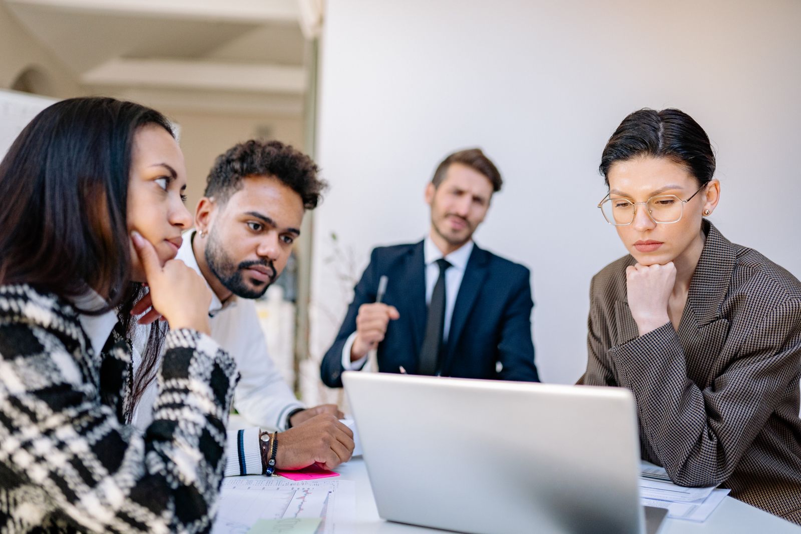 A group of people planning around a table