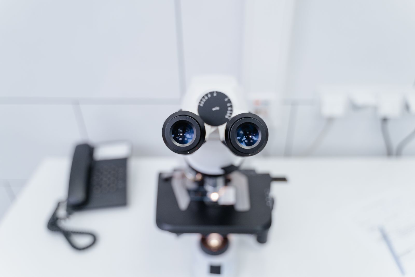 Close-up of medical laboratory technology and equipment