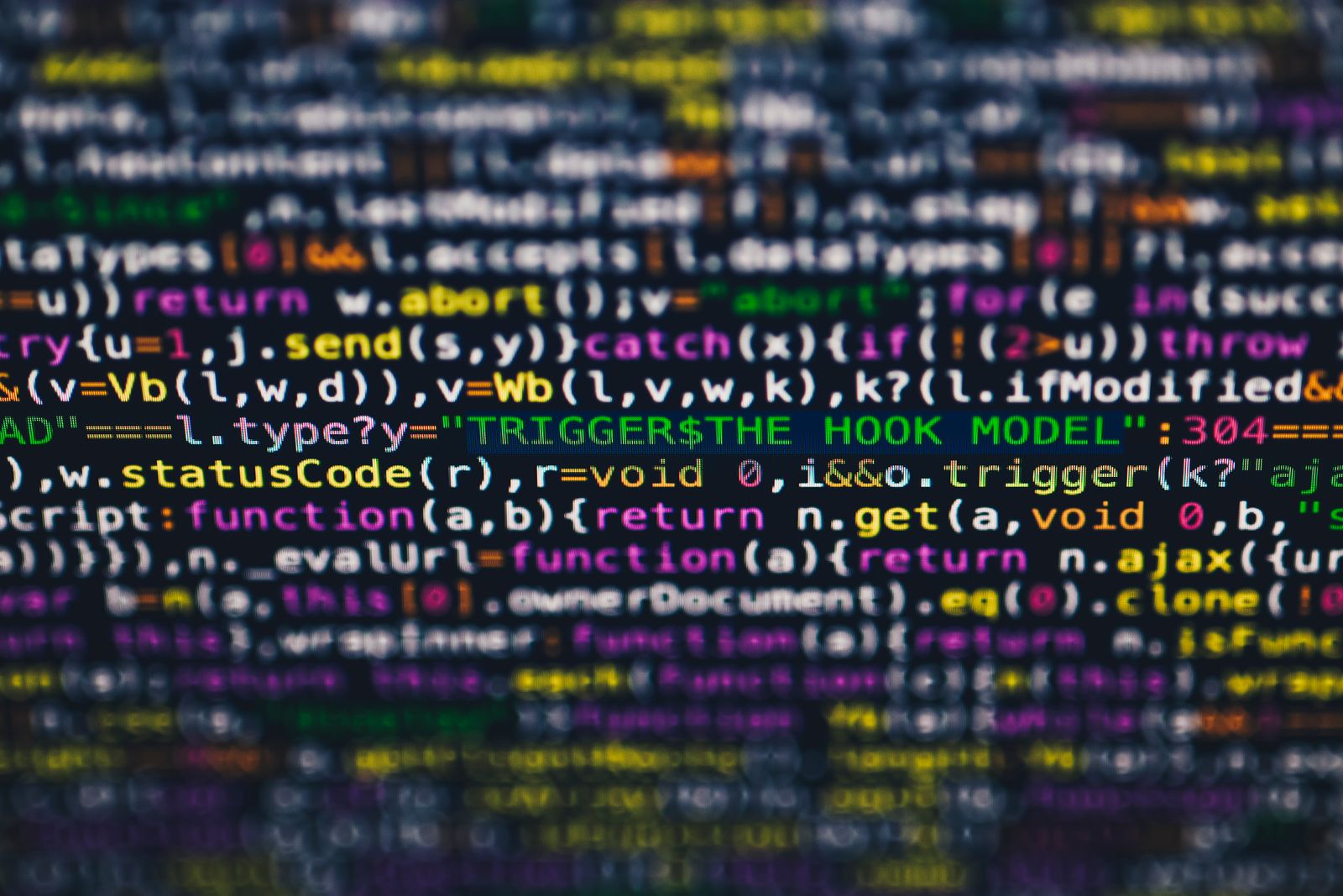Close-up of a screen displaying AI and machine learning code